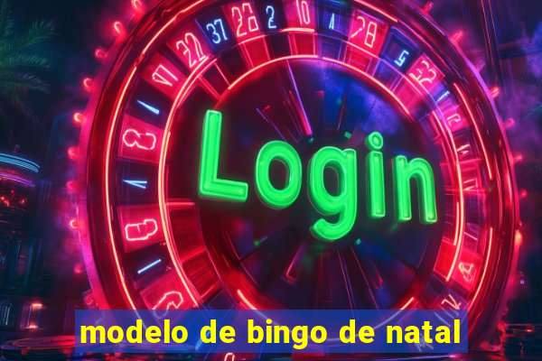 modelo de bingo de natal